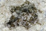 Keokuk Calcite Geode with Iridescent Chalcopyrite - Missouri #144727-3